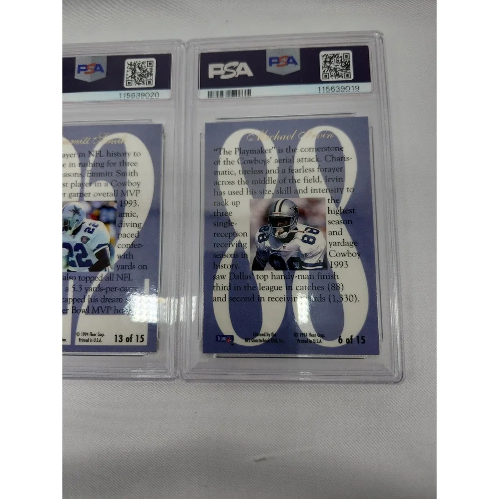 1994 Dallas Cowboys Stars Hot Numbers Aikman Smith Irvin